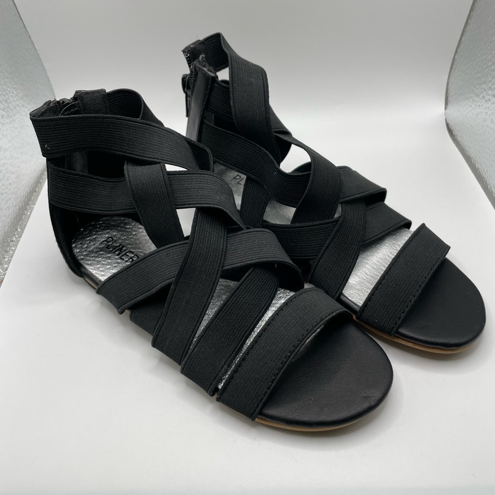 Girls Donald Pliner Jrs Black Strappy Sandals, EU 30, US‎ 12, Paola Style